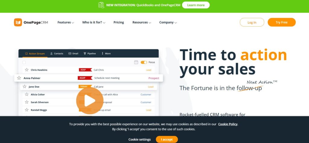 Onepage CRM - Startup Productivity Tools
