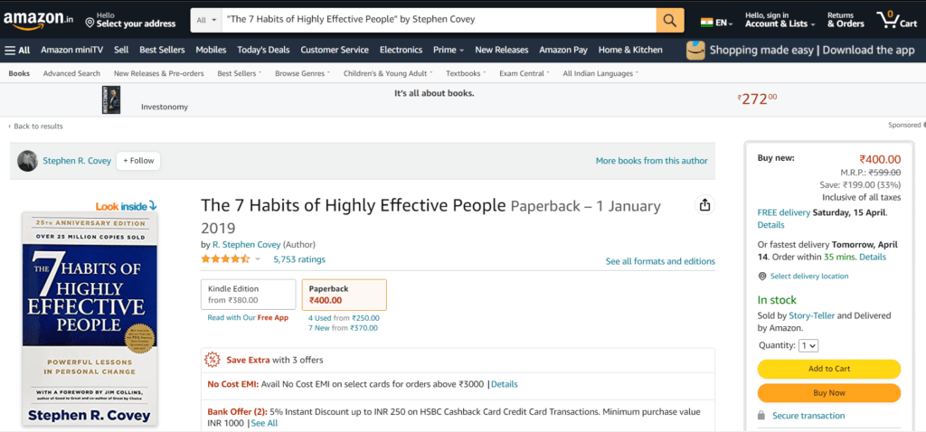 Best Books For Startup Owner - The 7 Habits of Highly Effective People