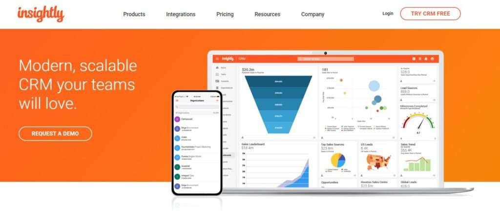 Insightly - Startup CRM Tools